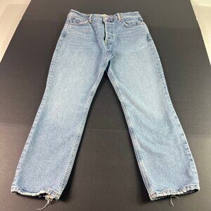 Citizens Of Humanity Jean Women 30x25 Charlotte Crop High Rise Blue Denim Tag 29
